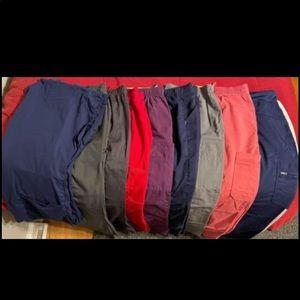 8 - 2xl scrub bottoms and 1 - xl scrub top